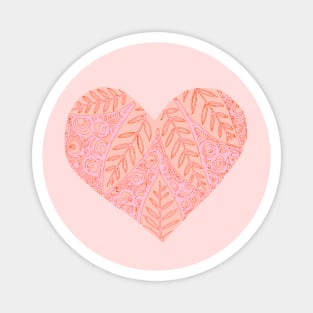 Pink heart. Magnet